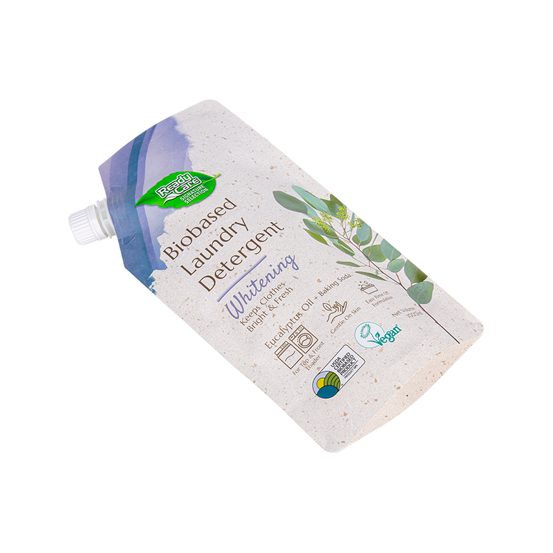 Worek na detergent do prania z wylewką i właściwościami uszczelniającymi Worek na detergent do prania z wylewką i właściwościami uszczelniającymi