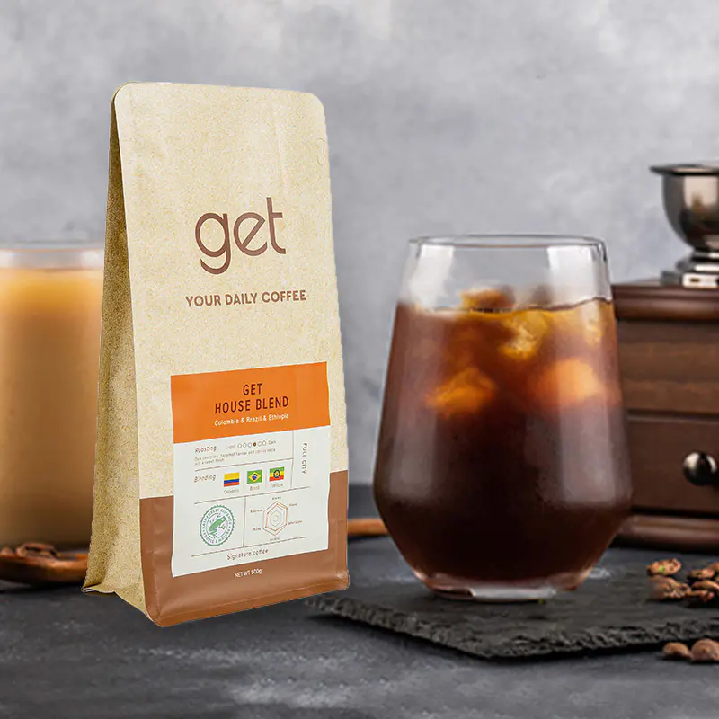 Torebka na kawę z ośmioma bokami o gramaturze 250 g–1 kg Torebka na kawę z ośmioma bokami o gramaturze 250 g–1 kg