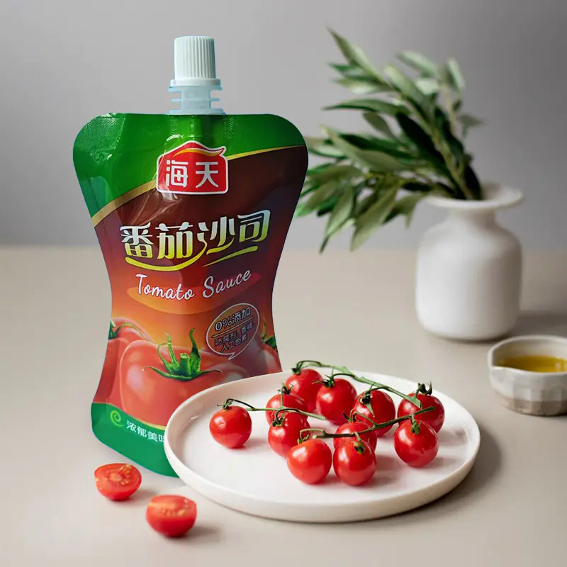 Pojemnik z wylewką do sosu o wysokim uszczelnieniu