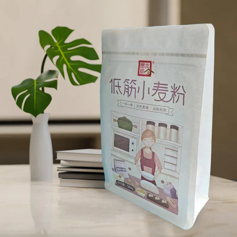 Wytrzymały, trwały, oddychający i odporny na rozdarcie woreczek z degradowalnego papieru pakowego Wytrzymały, trwały, oddychający i odporny na rozdarcie woreczek z degradowalnego papieru pakowego